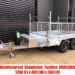 hot dip galvanised trailer with cage