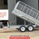 galvanised tippers dump trailer