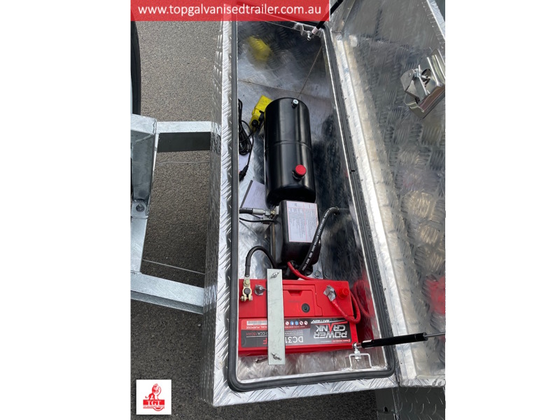 galvanised hydraulic tipper trailer