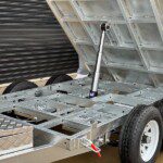 galvanised tipping trailer