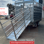 galvanised cattle trailer