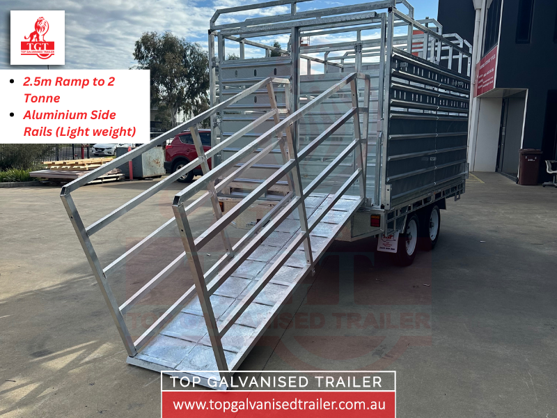 galvanised cattle trailer