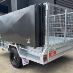 galvanised mower trailer
