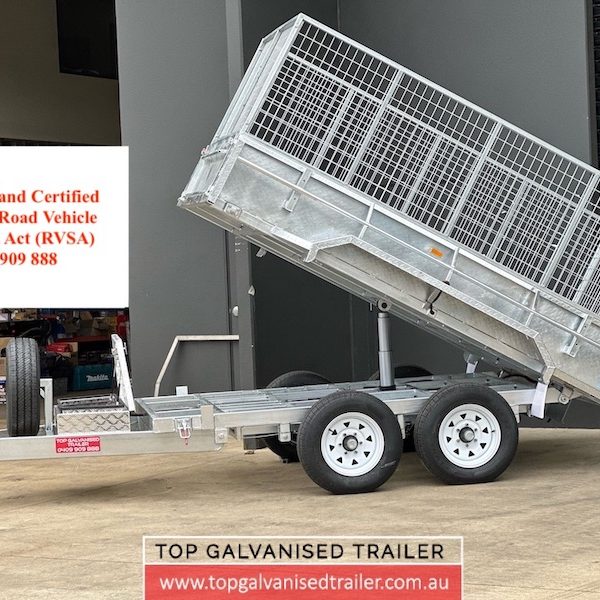 galvanised tippers dump trailer